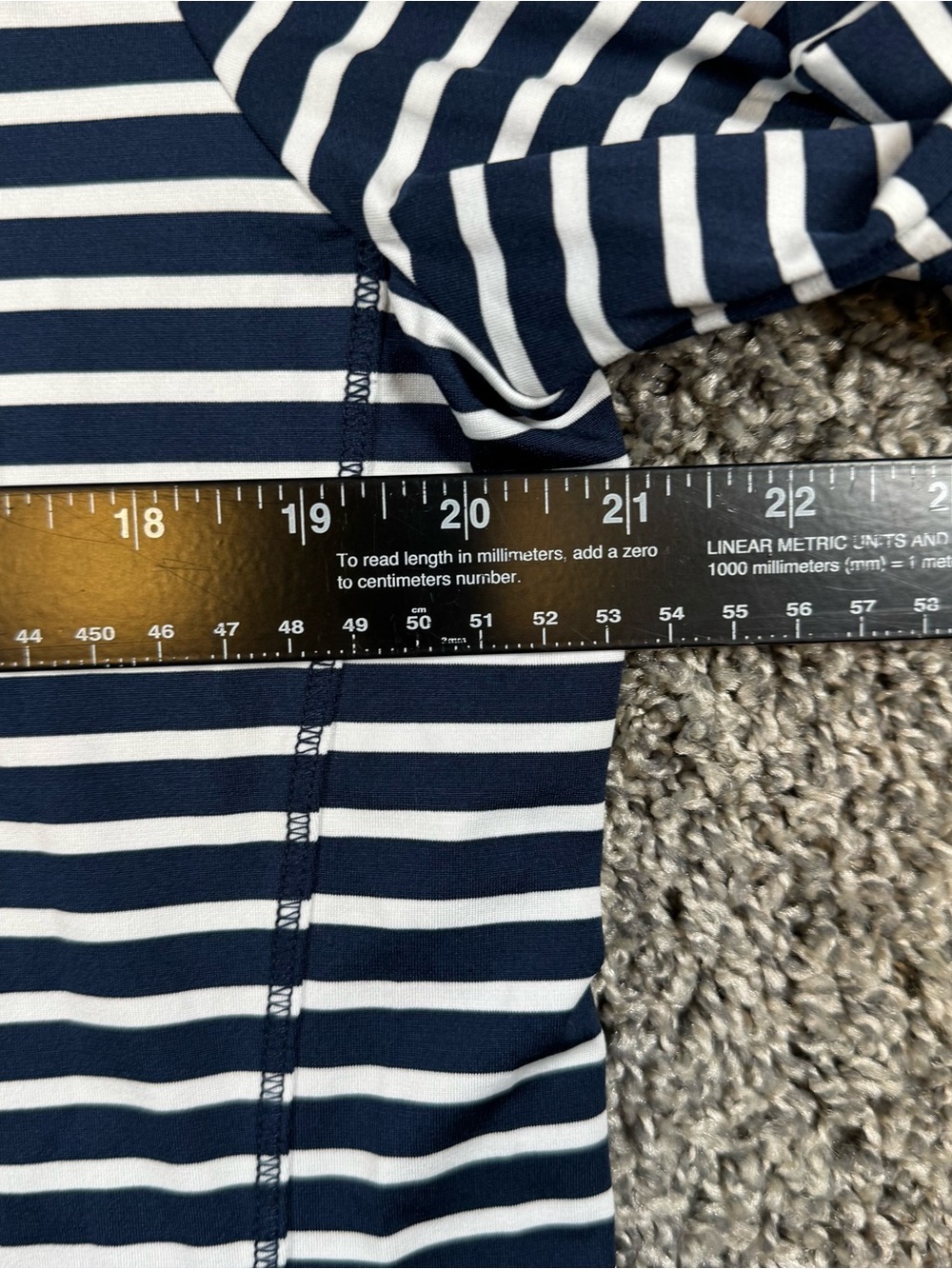 Vineyard Vines Notre Dame Women’s Large Navy & White Stripe Q-Zip Performance - Picture 9 of 11